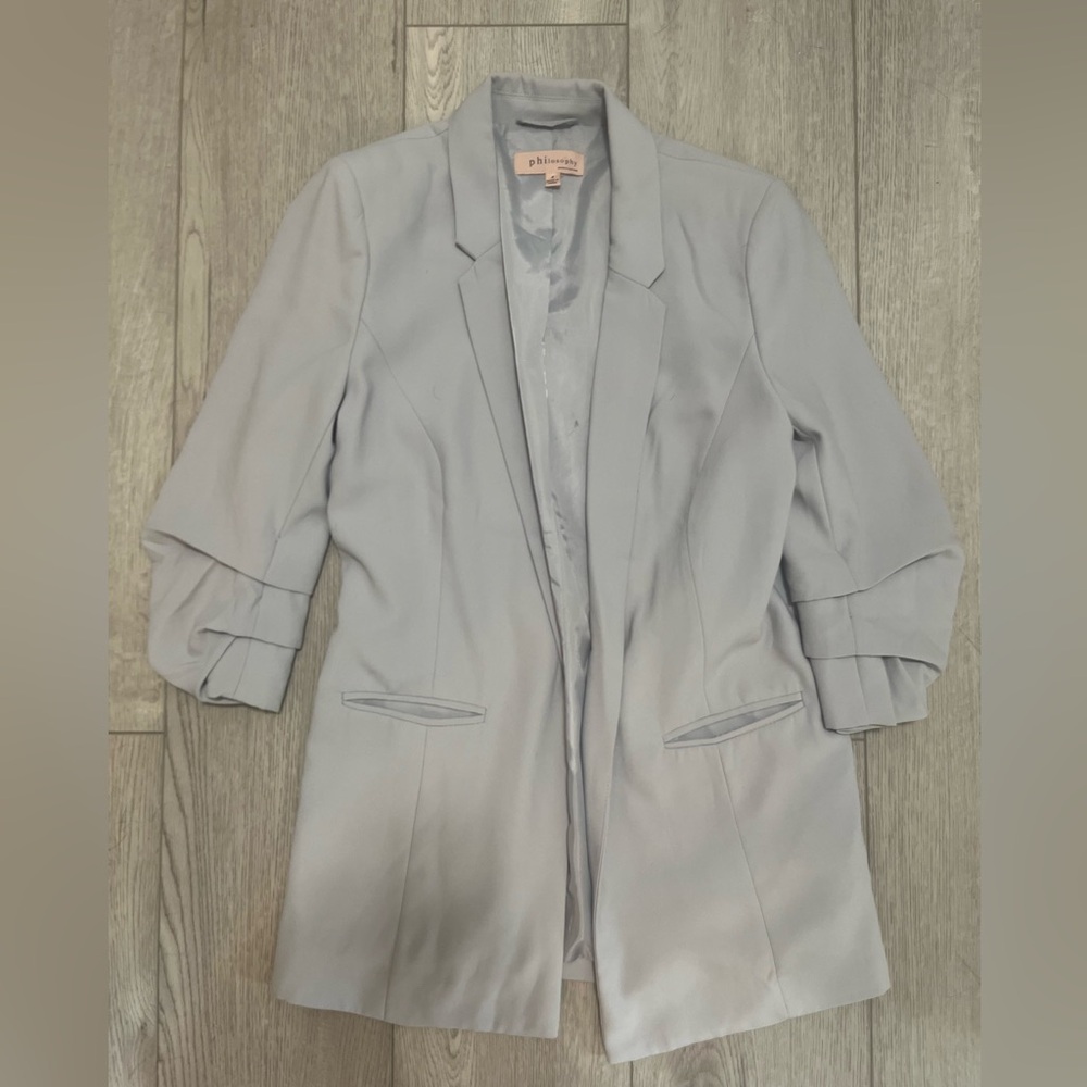 Light Grey/Blue Blazer